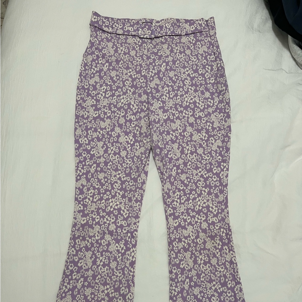 Floral Purple Pants